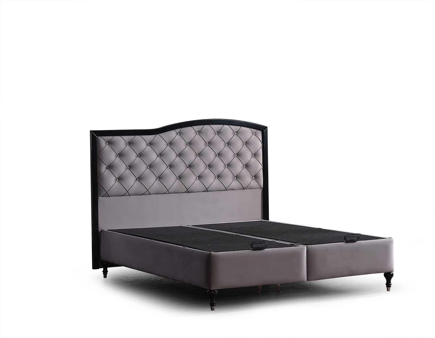 Fancy Luxury Upholstered Ottoman Bed Set – Orthopaedic Mattress + Padded Headboard + Lift-Up Storage Base