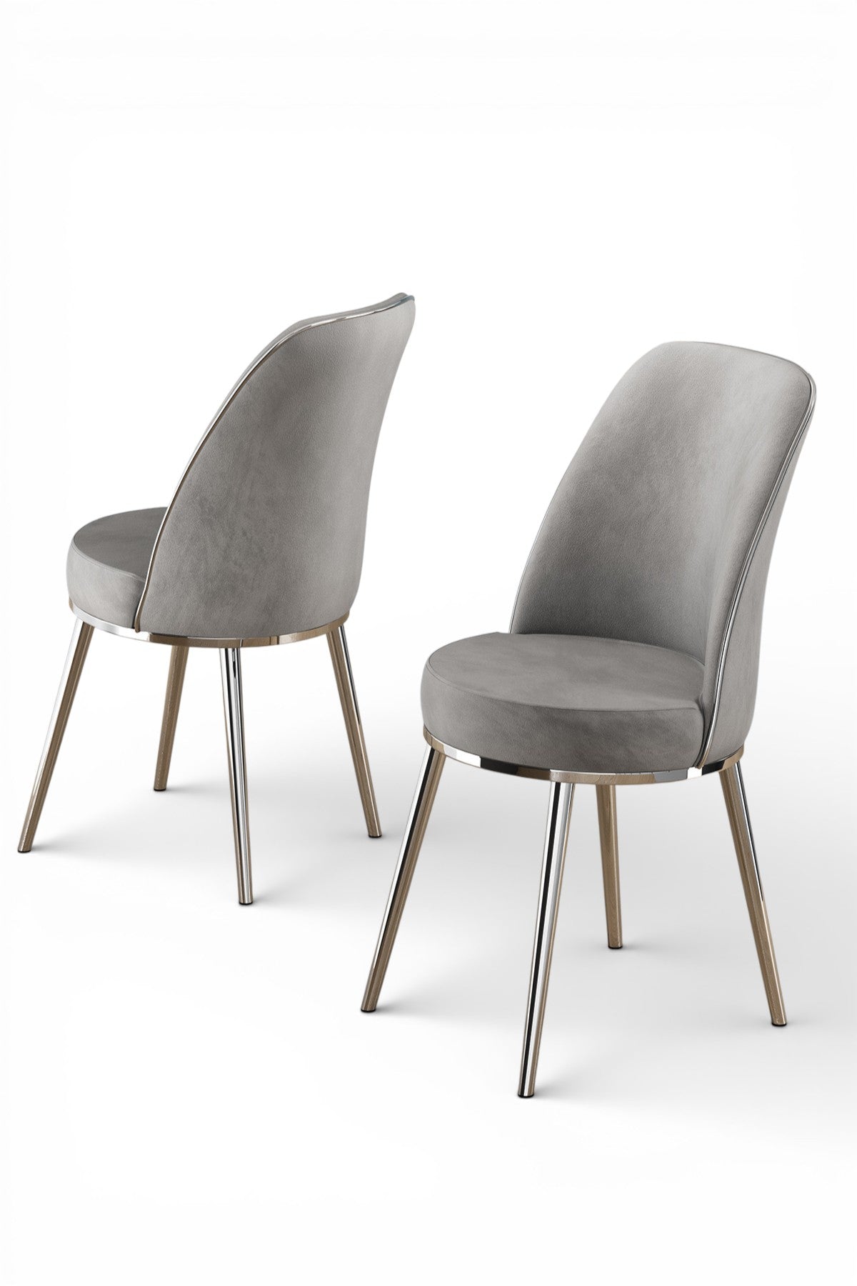 Pale Series Modern Elegance & Functional Extendable Dining Table with 6 Chairs