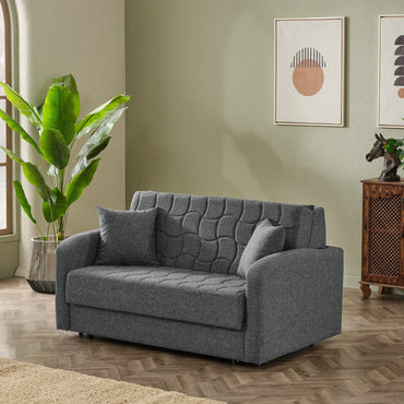 Loft 2 Seater Sofa Bed - Dark Gray