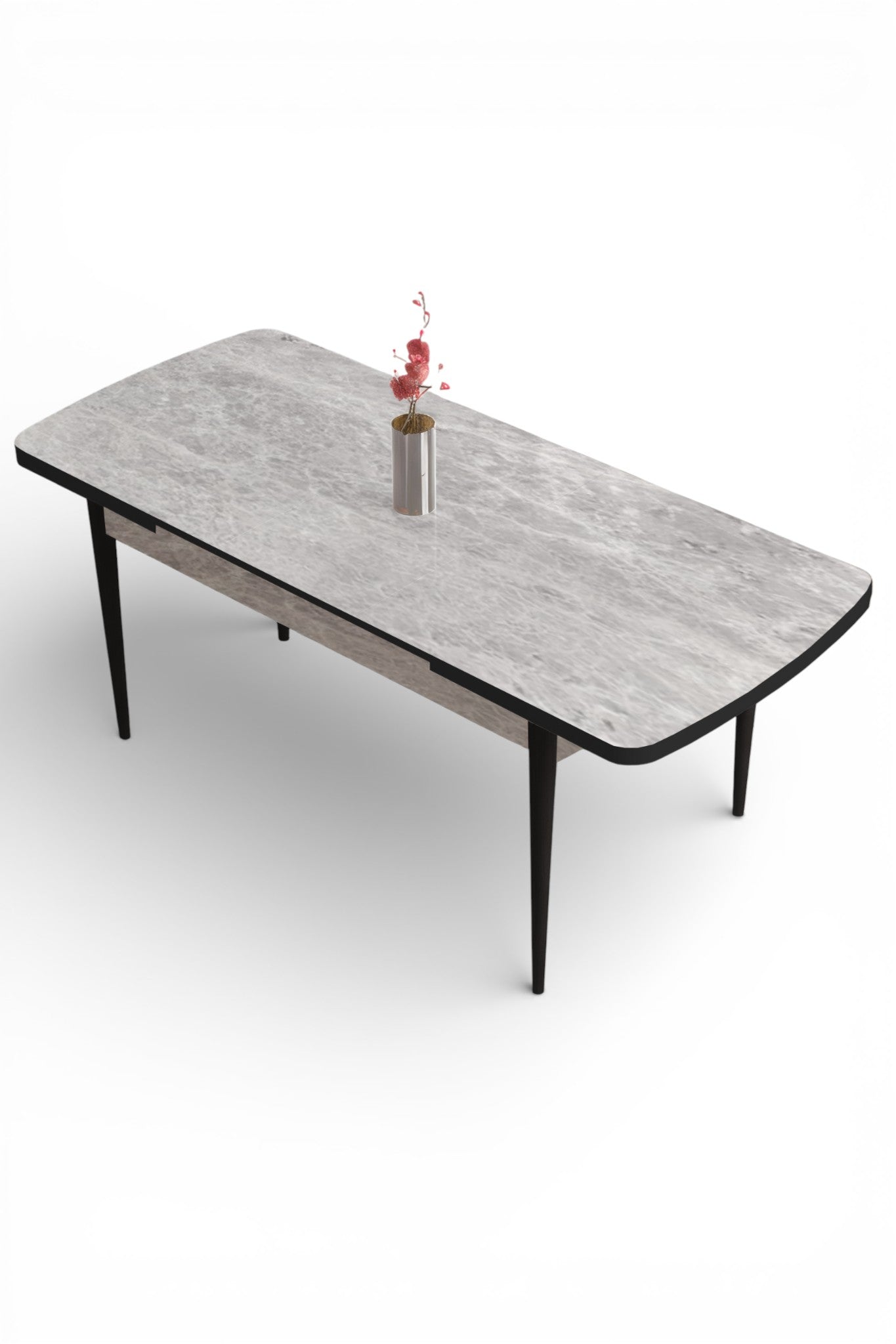 Mira Series Extendable Dining Table with 6 Chairs - Modern Wood Design