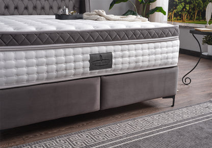 Cosmopolitan Upholstered Bed with Headboard and Base Boards