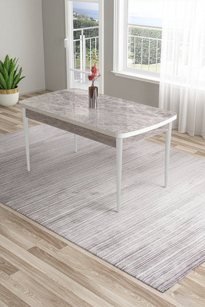 Mira Series Extendable Dining Table with 6 Chairs - Modern Wood Design