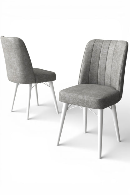 Mira Series Extendable Dining Table with 6 Chairs - Modern Wood Design