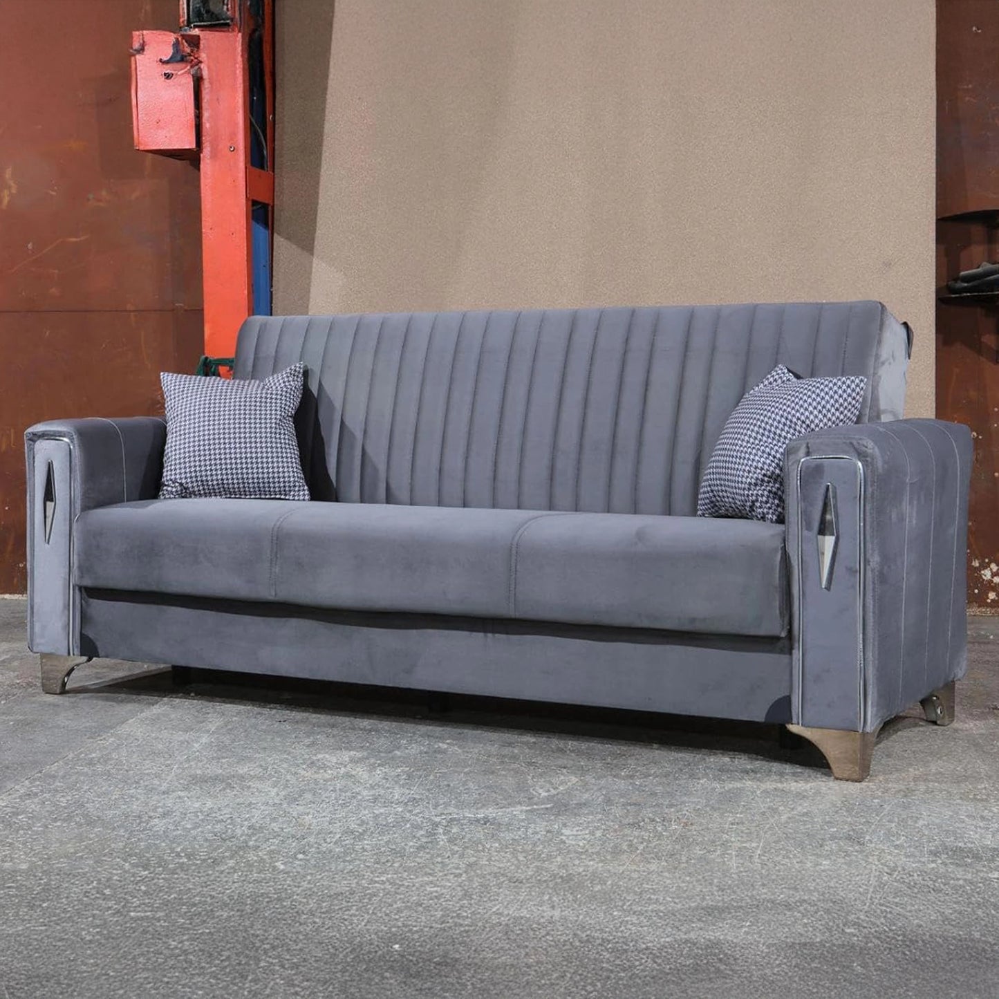 Diamond Elegant Gray 2 Seater Sofa