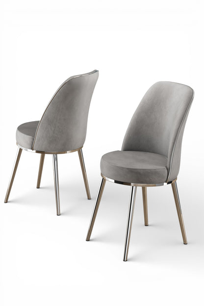 Pale Series Modern Elegance & Functional Extendable Dining Table with 6 Chairs