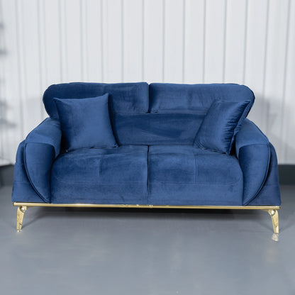 Royal Elegant Dark Blue 3+2 Seater Sofa Set