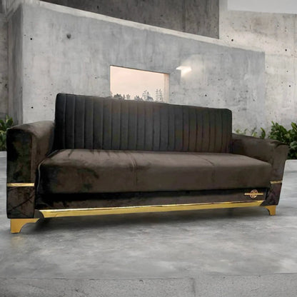 Istanbul Modern Black 2 Seater Sofa