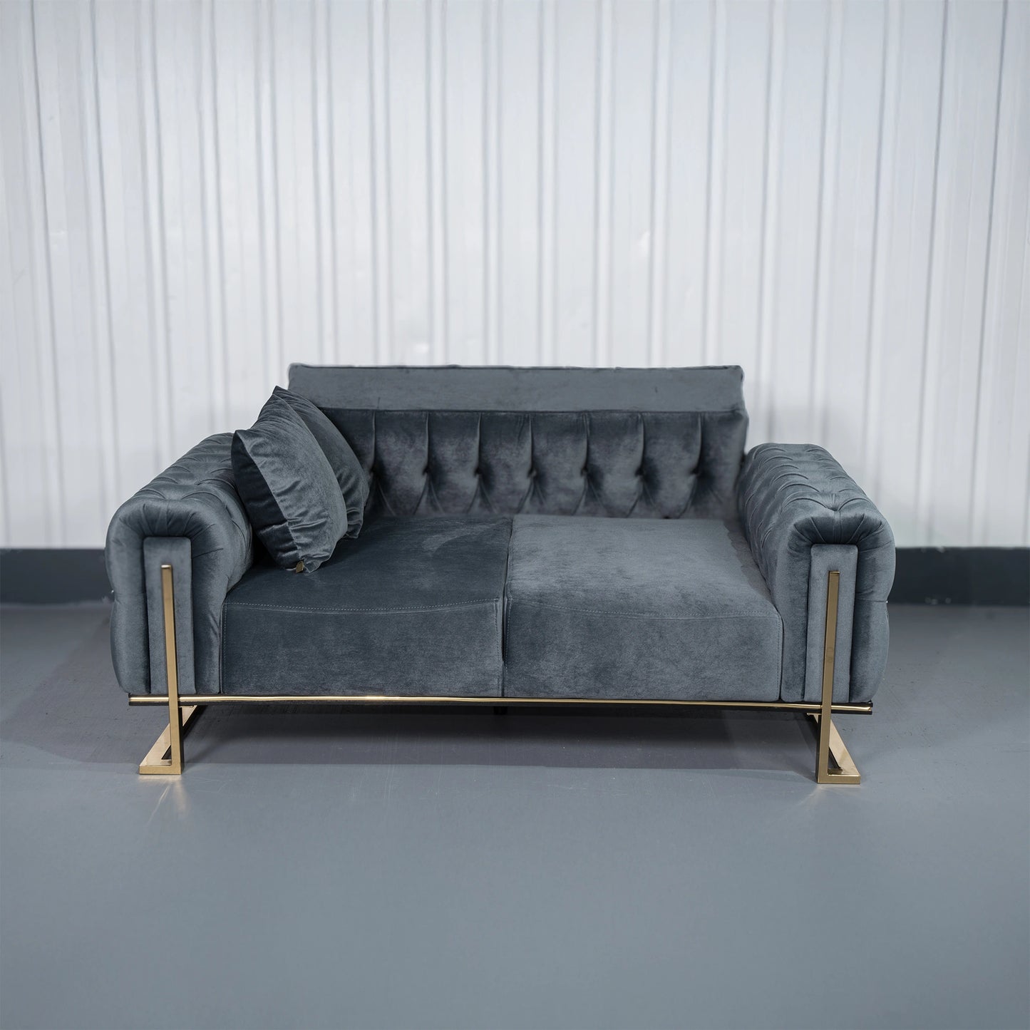 Tokio Elegant Dark Gray 3+2+1 Sofa Set