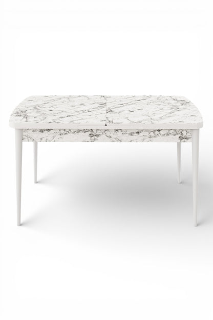 Roz Series-Modern Extendable Kitchen & Dining Table Set & 6 Chairs