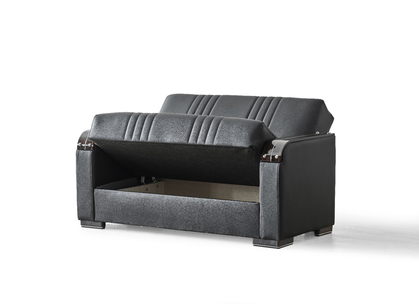 Leather Seater Sofa - Black