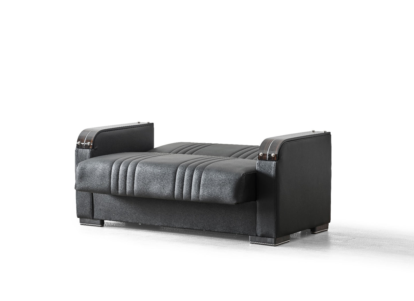 Leather Seater Sofa - Black