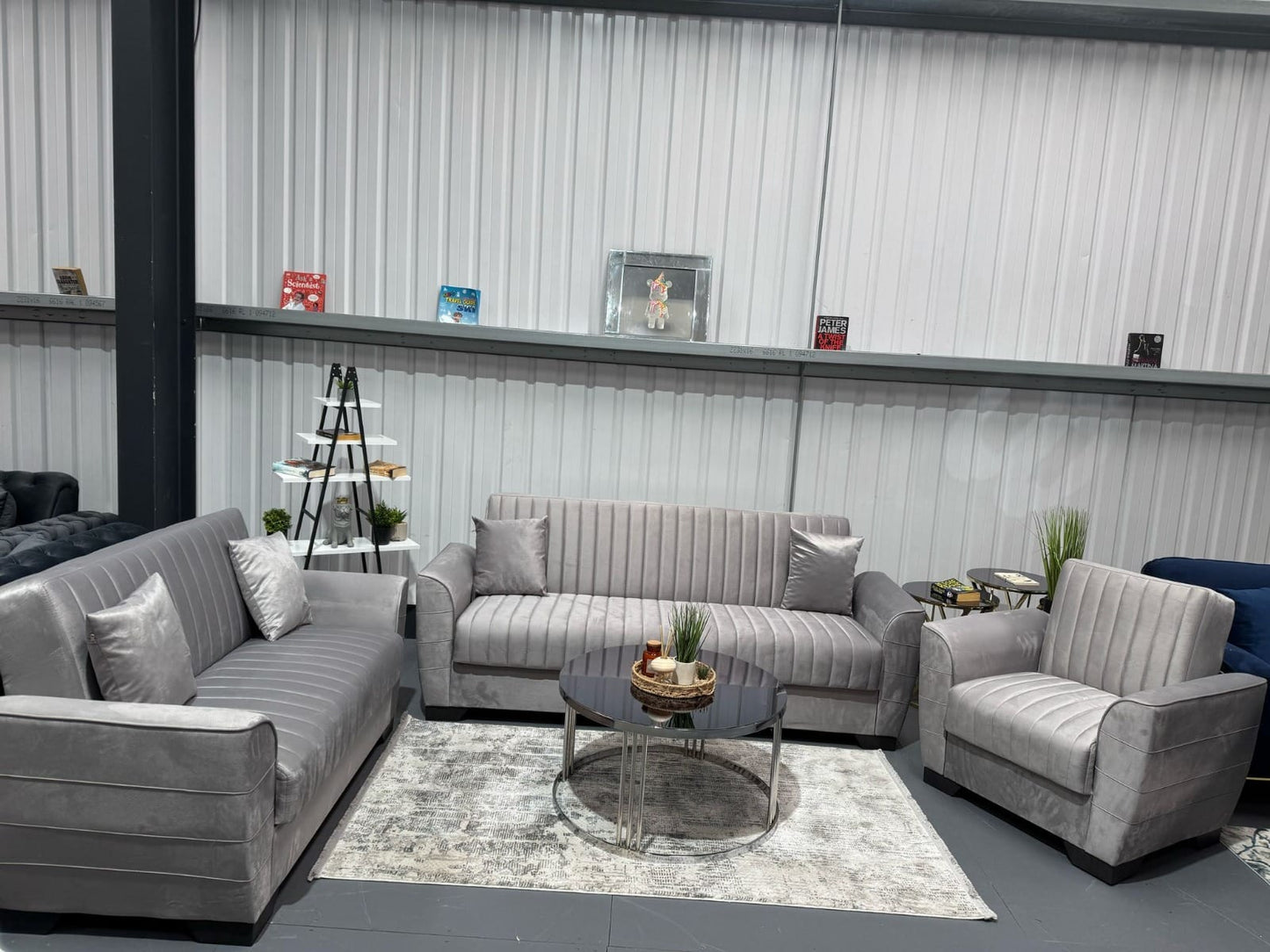 Tual 3+2+1 Seater Sofa Bed - Gray