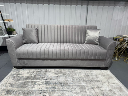 Tual 3+2+1 Seater Sofa Bed - Gray