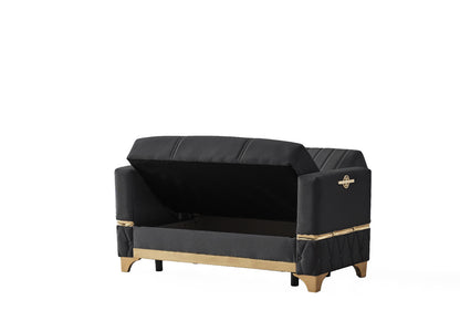 Istanbul Modern Black 3+2+1 Seater Sofa Bed