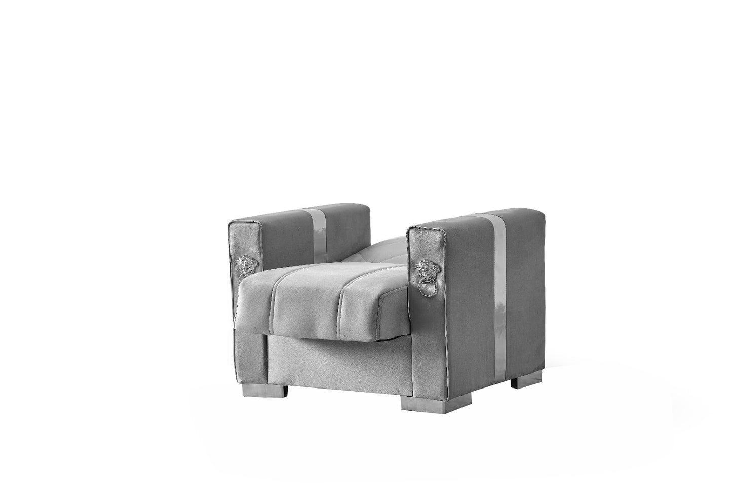 Lion Modern Gray Silver 3+2+1 Seater Bed