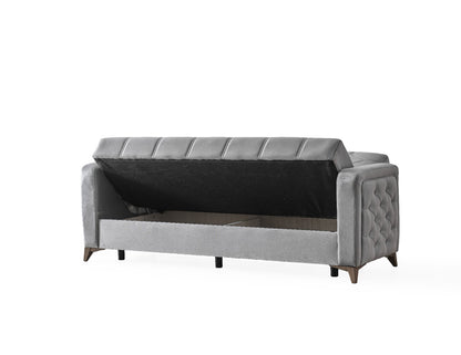 Chester 3+2+1 Seater Sofa Bed -  Gray