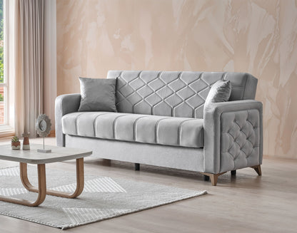 Chester 3+2+1 Seater Sofa Bed -  Gray