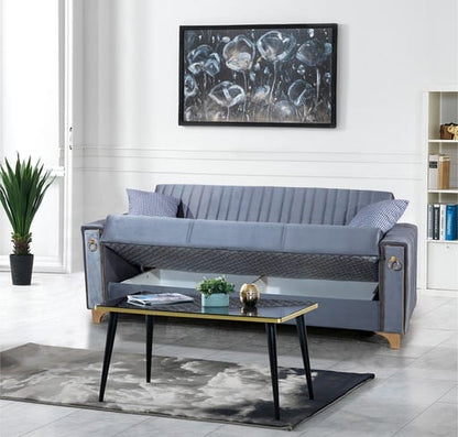 Violet 3+2+1 Seater Sofa Bed - Gray