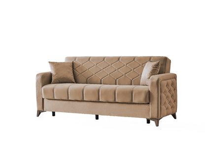 Chester 3+2+1 Seater Sofa Bed - Beige