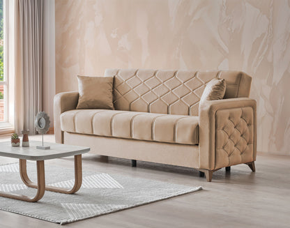 Chester 3+2+1 Seater Sofa Bed - Beige
