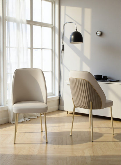 Lindra Dining Set 1 Table & 6 Chairs with Premium Metal Coating