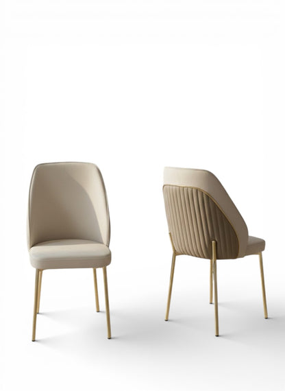 Lindra Dining Set 1 Table & 6 Chairs with Premium Metal Coating